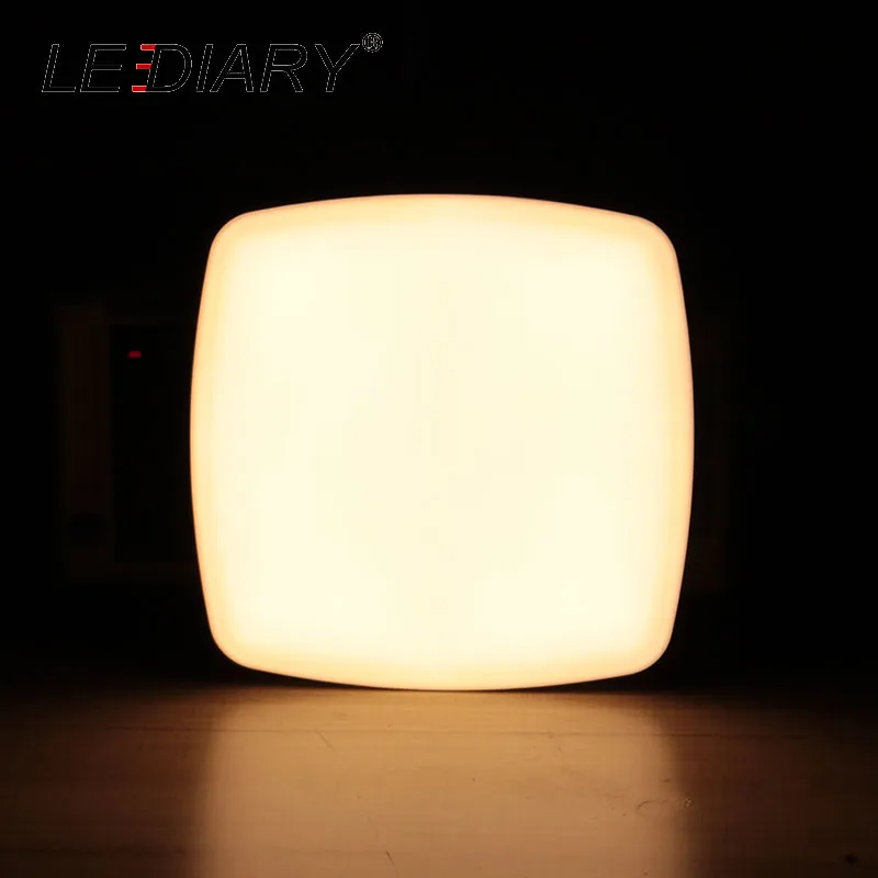 Warm White 3000K Светодиодный супер яркий мини светодиодный потолочный светильник 220 в 15 Вт 15 см квадратный светильник для шкафа для балкона/крыльца фиксированный светильник - Цвет корпуса: Warm White 3000K