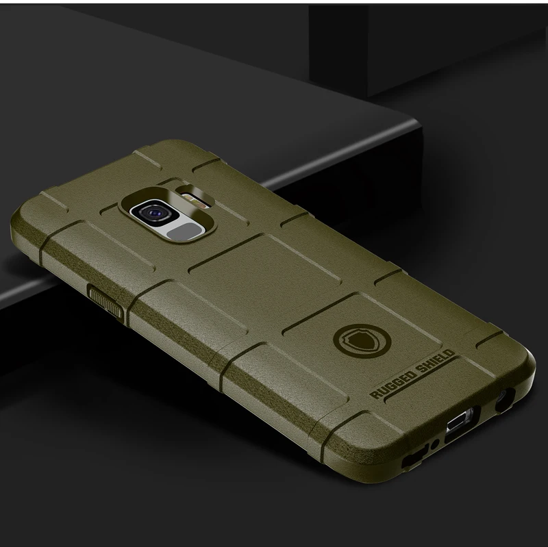 360 градусов Полная защита тела чехол для samsung S9 Мягкие TPU плотное Броня тактические защитный чехол