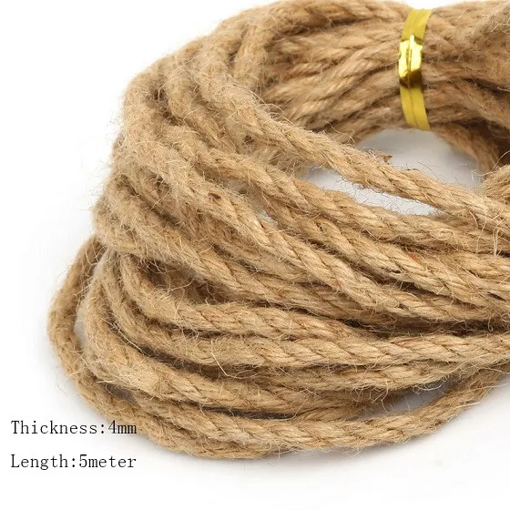 Джутовый шнур из Натуральной Конопли 5 метров 2/4/6 мм|rope splice|string roperope string |