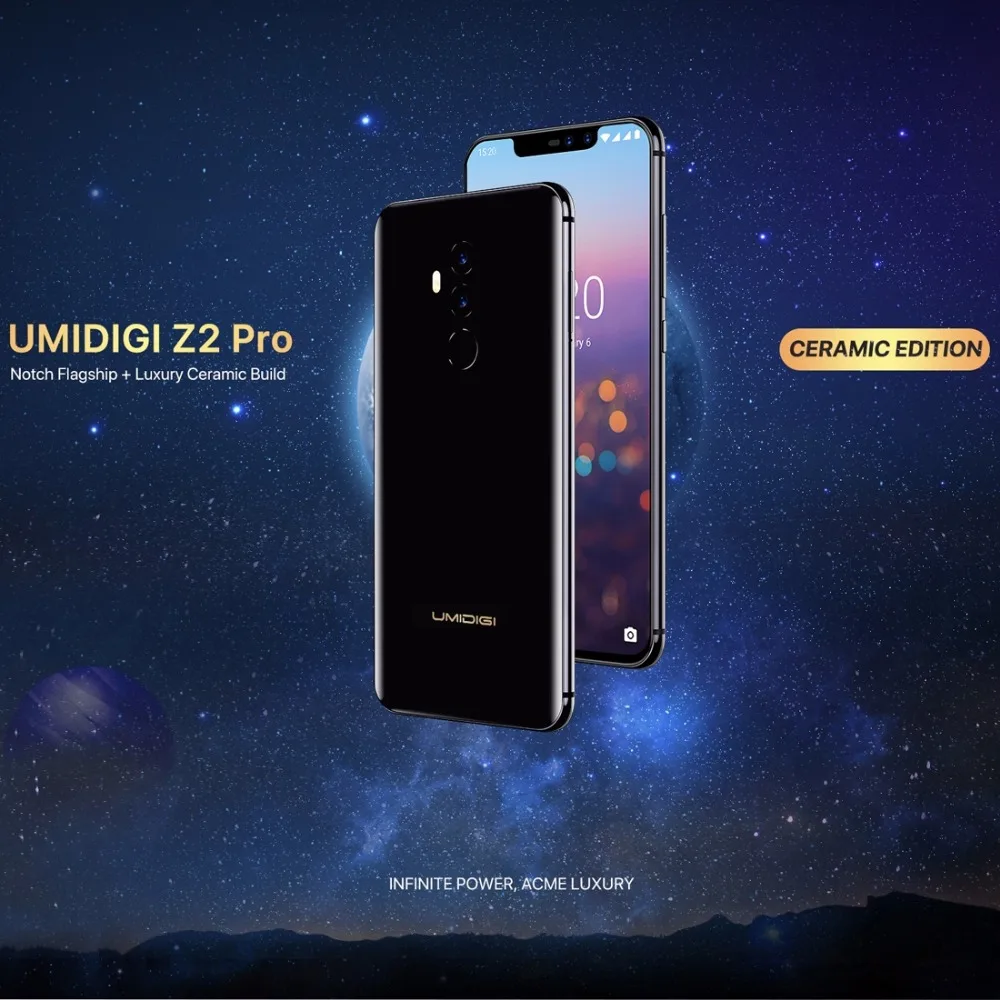 UMIDIGI Z2 Pro Керамика издание MTK6771 2 0 ГГц Octa четыре ядра смартфон с функцией