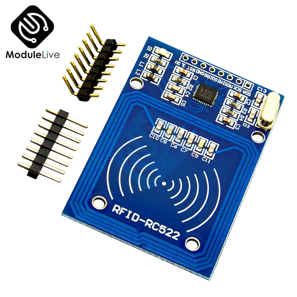 Модуль RFID 13 56 МГц для Arduino MF RC522 RC-522 считыватель записывающее устройство модуль