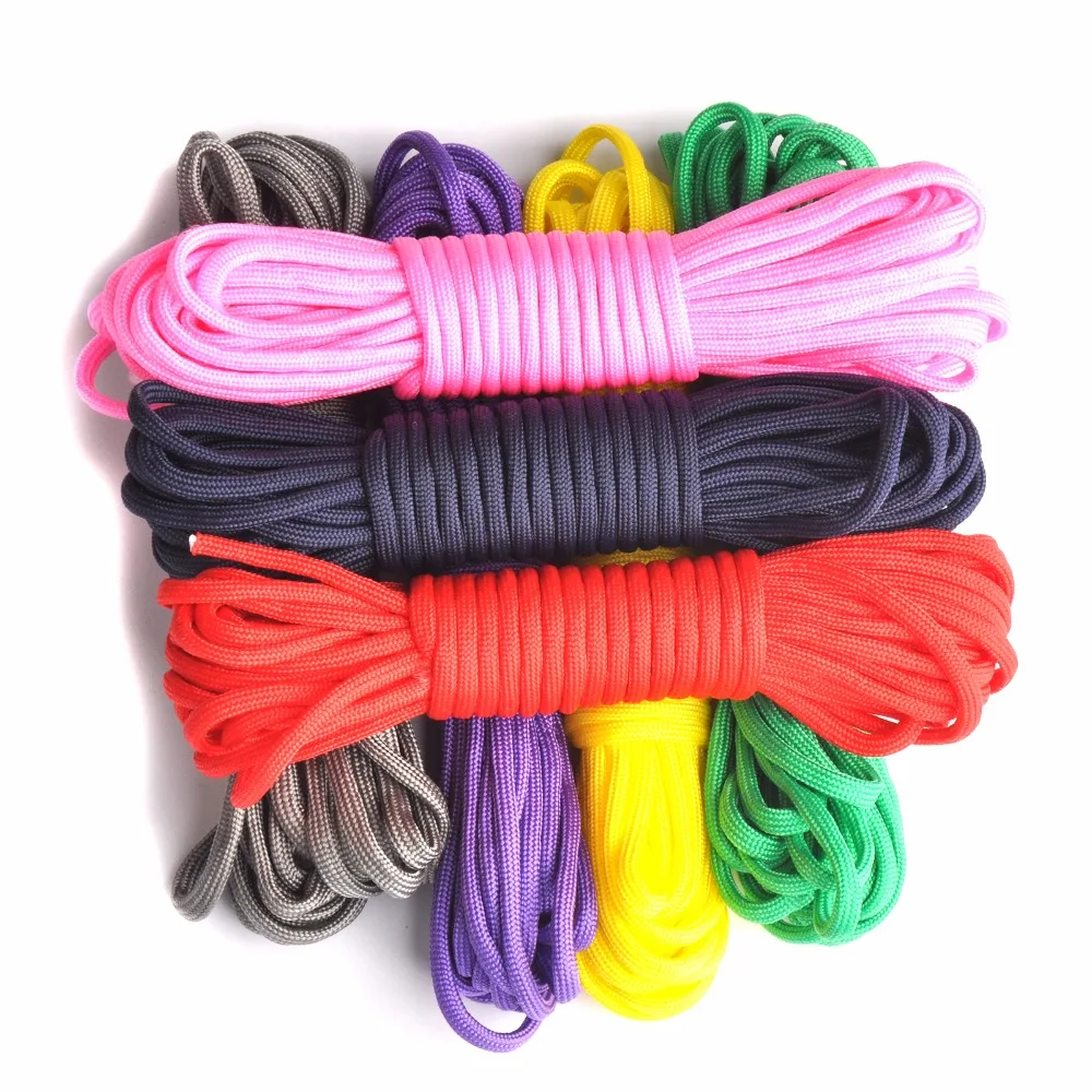 Paracord 550 100ft веревка Paracord Lanyard аксессуары парашют Deg для наружного кемпинга снаряжение и выживания