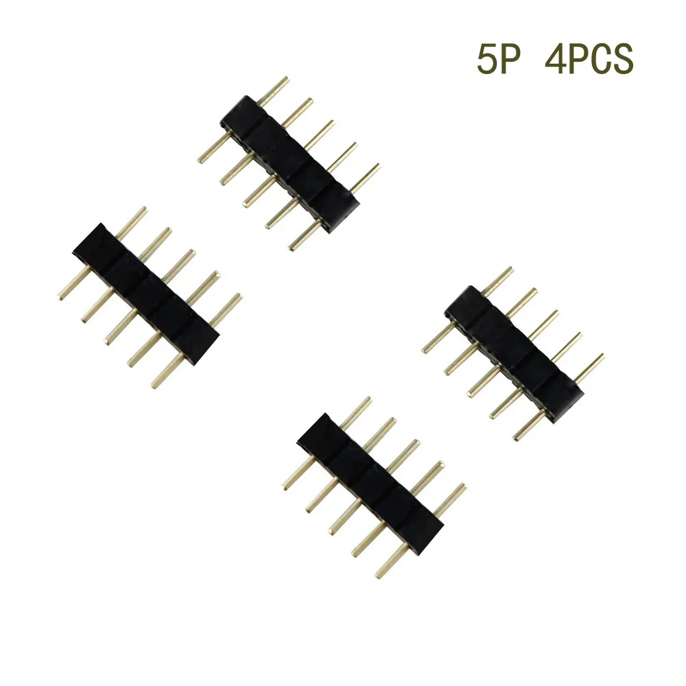 10 шт/4 шт 4 Pin/5 Pin коннектор RGBW адаптер штырь мужской тип двойной для RGB 5050 3528