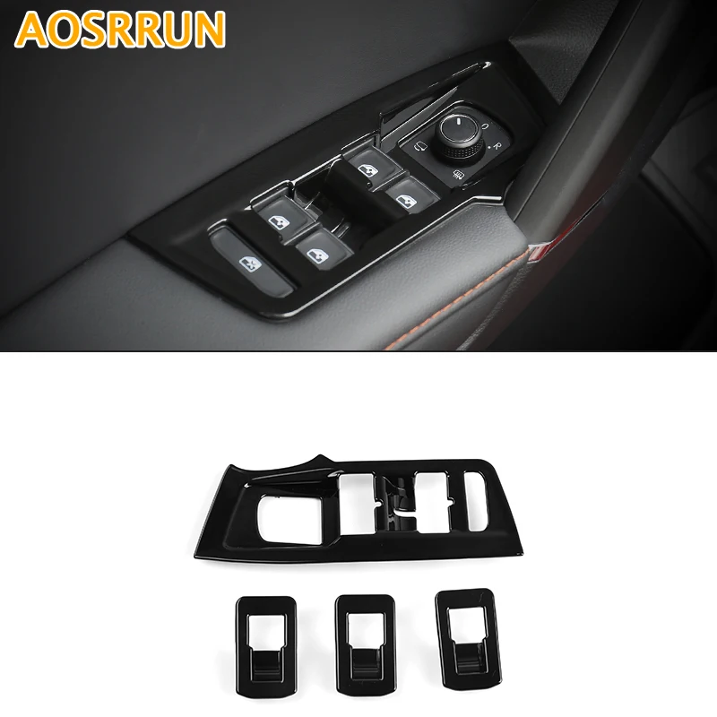 Для Volkswagen VW Tiguan 2017 2018 2019 внутреннее украшение дверь окно переключатель Крышка