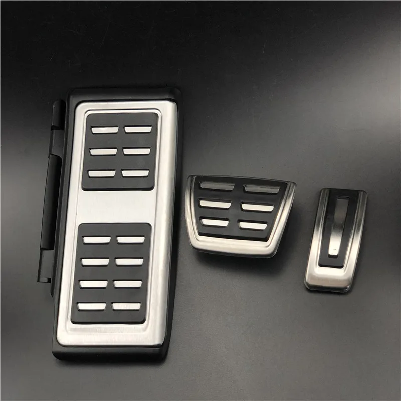 AT 3pcs Педаль автомобиля для Tiguan Passat B8 GOLF 7 MK7 Lamando POLO для Audi A3 S3 8V RS3 Cabrio для Skoda Octavia 5E A7 быстрая для сиденья Leon - Название цвета: AT 3pcs