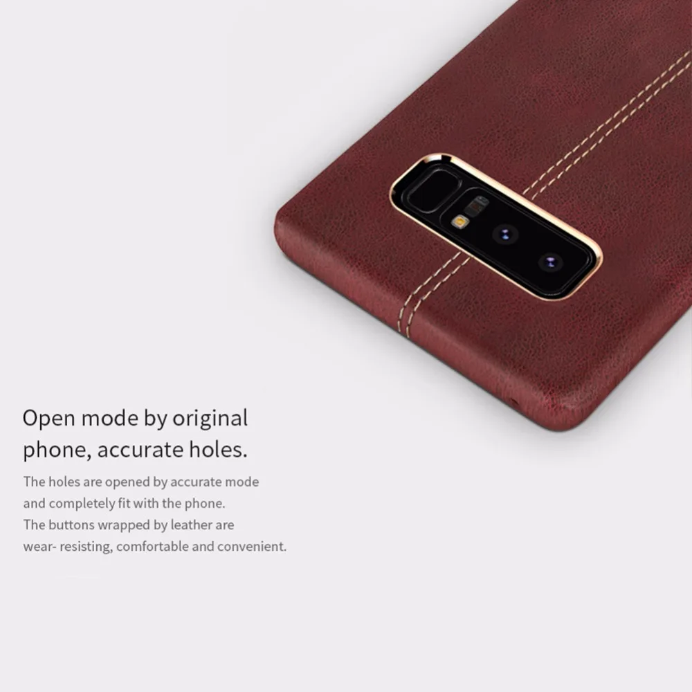 NILLKIN Englon Leather Cover For Samsung Galaxy Note 8 Luxury Vintage Back Phone Cases | Мобильные телефоны и аксессуары