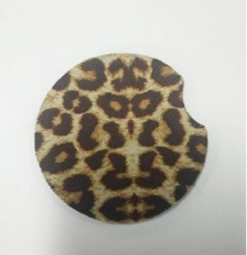 Неопрена с леопардовым принтом автомобиль подставка из воловьей кожи циновка