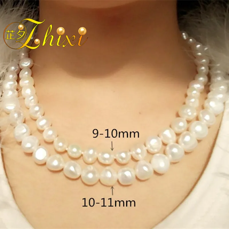 Женское Ожерелье с пресноводным жемчугом [ZHIXI] | Украшения и аксессуары
