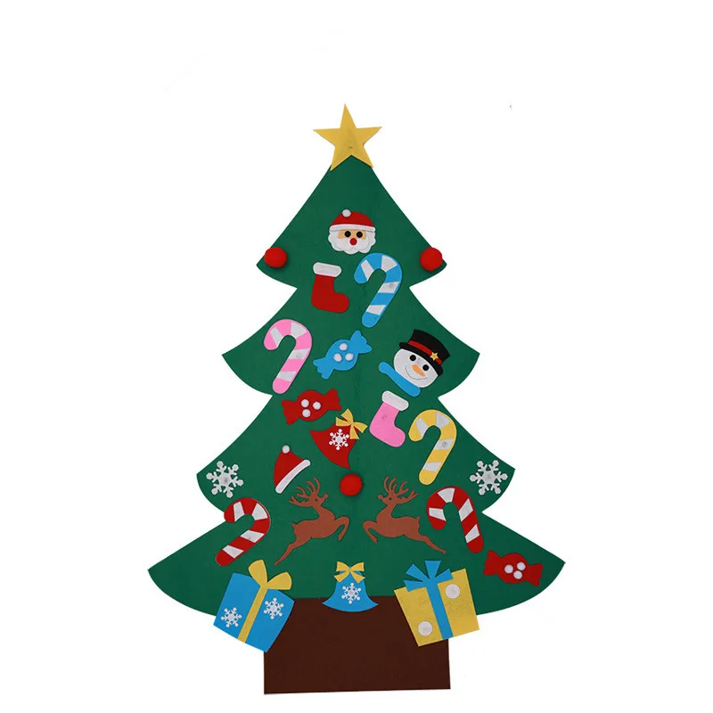DIY войлочная Рождественская елка для Chritmas украшения дома набор стен магазин