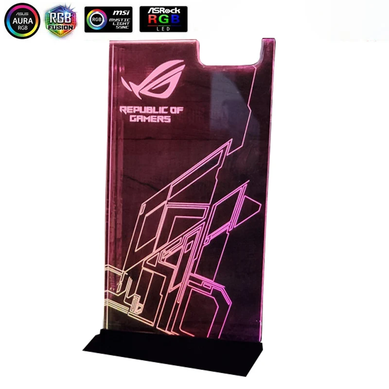 ROG Replica Цветная(RGB) гарнитура кронштейн ROG симфония стример 5V 3P акриловая подставка для наушников практичный держатель для наушников 5V 3Pin ASUS AURA SYNC - Цвет лезвия: ROG Replica