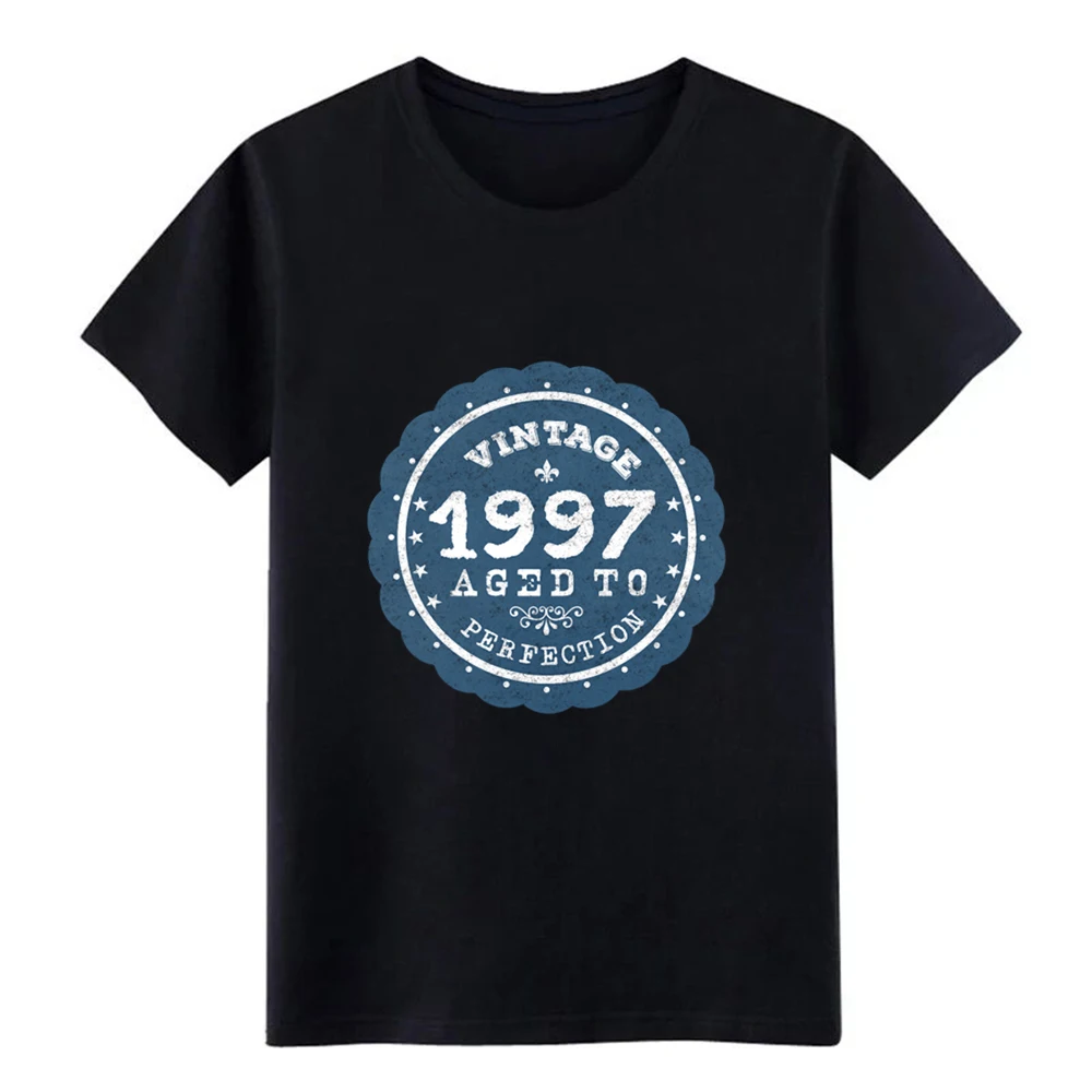Мужская Винтажная Футболка 1997 с принтом из 100% хлопка костюм круглым воротником