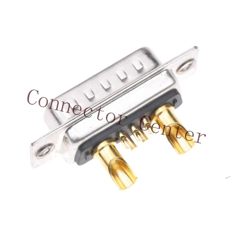 High Power 7W2 Male Solder Type D-sub Connector Machined Pin Full Gold Flash Wire | Обустройство дома