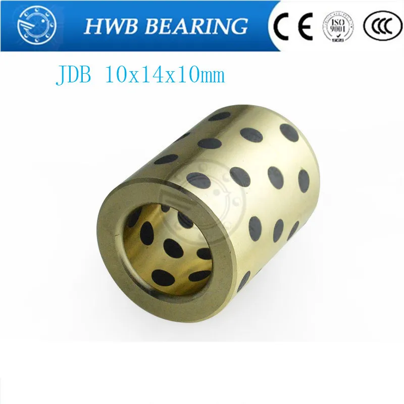 1 шт. JDB JDB101410 101410 10x14x10 мм линейный графитовый медный комплект подшипников медная втулка масляный самосмазывающийся подшипник