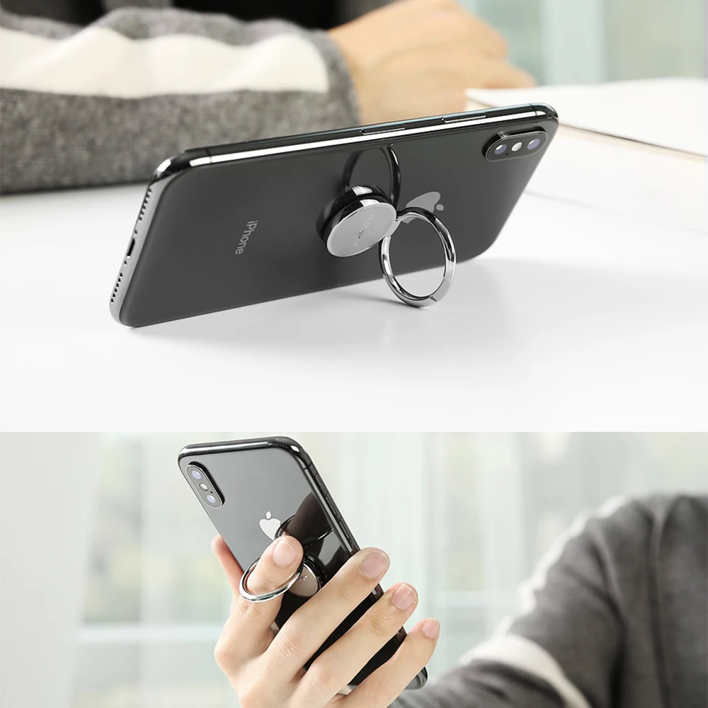 

FLOVEME Universal Metal Finger Ring Phone Holder For iPhone X 8 Magnetic Strong Adsorption 360 Mobile Stand For Samsung Xiaomi