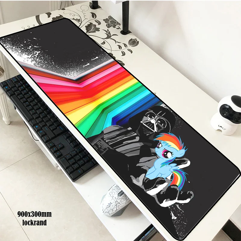 Коврик для мыши my little pony 900x300 мм длинный коврик ноутбука милый игровой геймерская