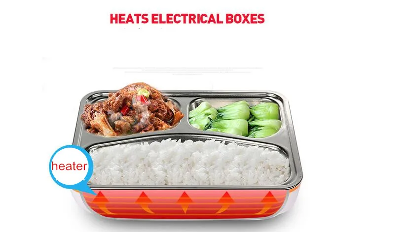 Портативный автомобильный нагреватель 12 в электрический ланч бокс из