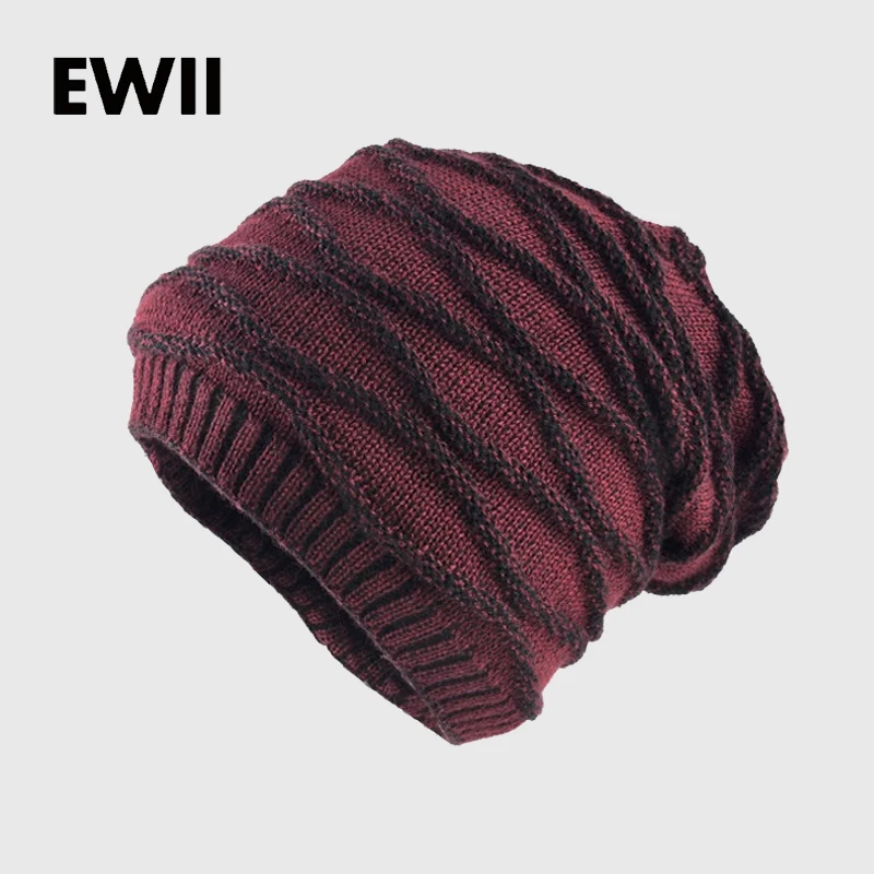 Зимние шапки унисекс в полоску 2017 | Аксессуары для одежды