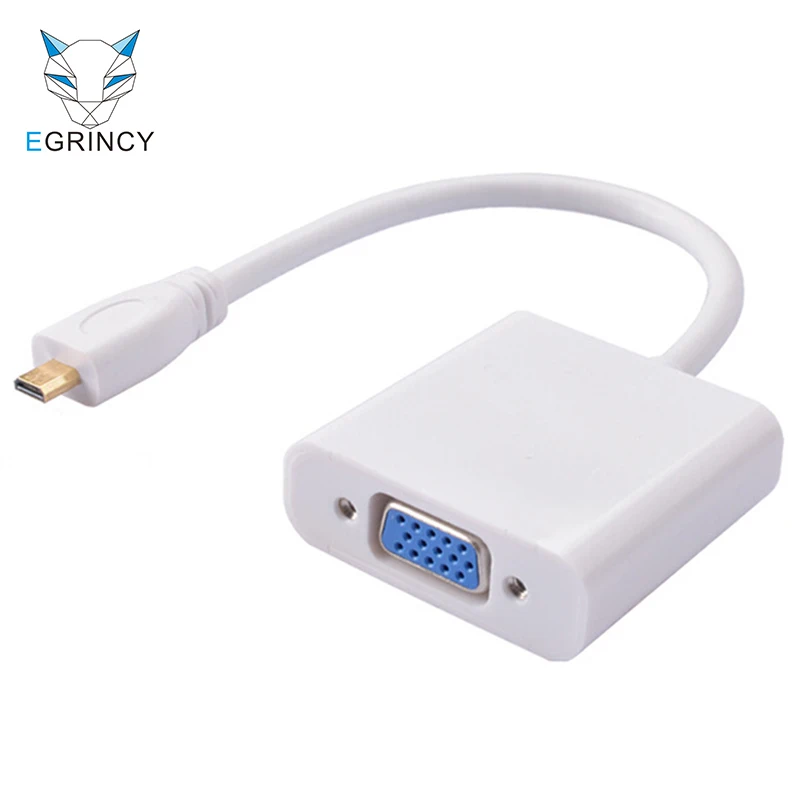 EGRINCY Micro HDMI Вход To VGA Выход-HDMI-Male адаптер VGA Женский кабель HD 1080 P для PS3/4 xbox 360 камера с ТВ-тюнером