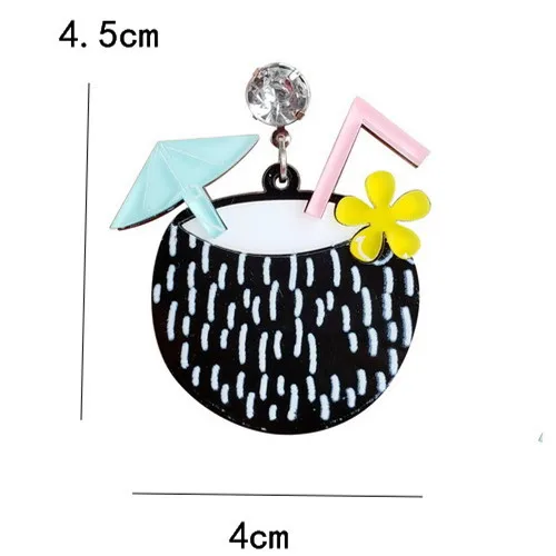 Ночной клуб вечерние велирные изделия праздник ветер кокос серьги в виде ладоней