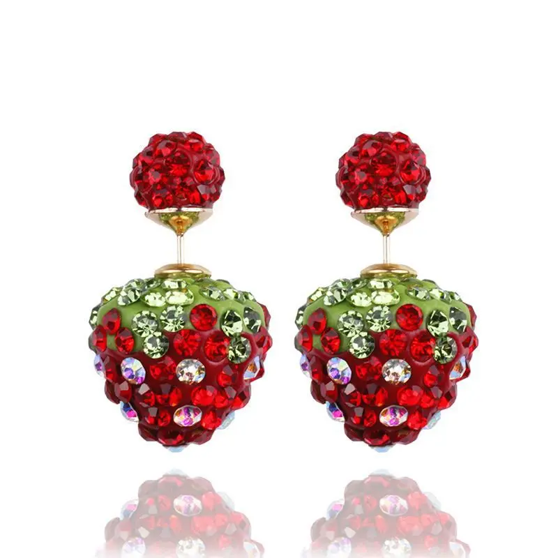 Двухсторонние серьги для женщин модные ювелирные изделия aros brincos boucle d'oreille