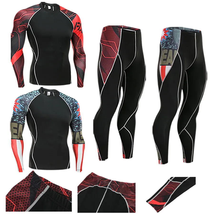 Женский костюм термобелье спортивная одежда для фитнеса компрессионные