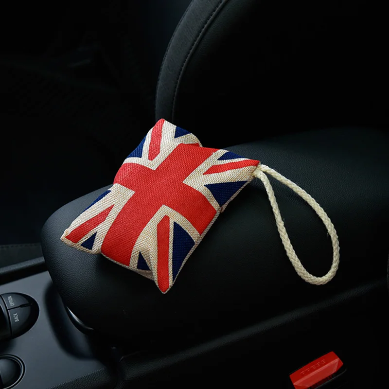 1Pc Union Jack Style Car Bamboo Charcoal Activated Carbon Air Freshener Odor Deodorant Bag For Mini Cooper JCW One S Styling | Автомобили