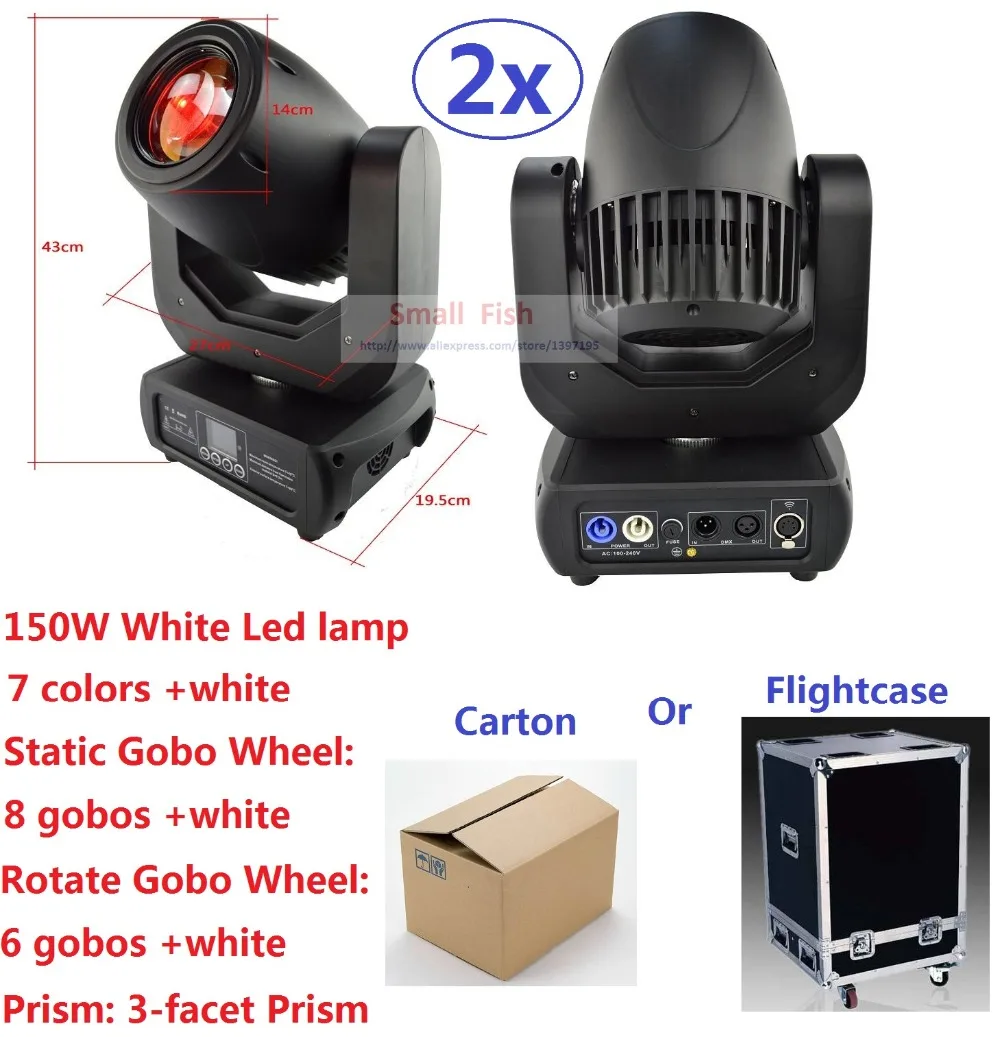 2 шт./партия мощсветильник Светодиодный прожектор 150 Вт|effect light|stage effect lightwash spot |