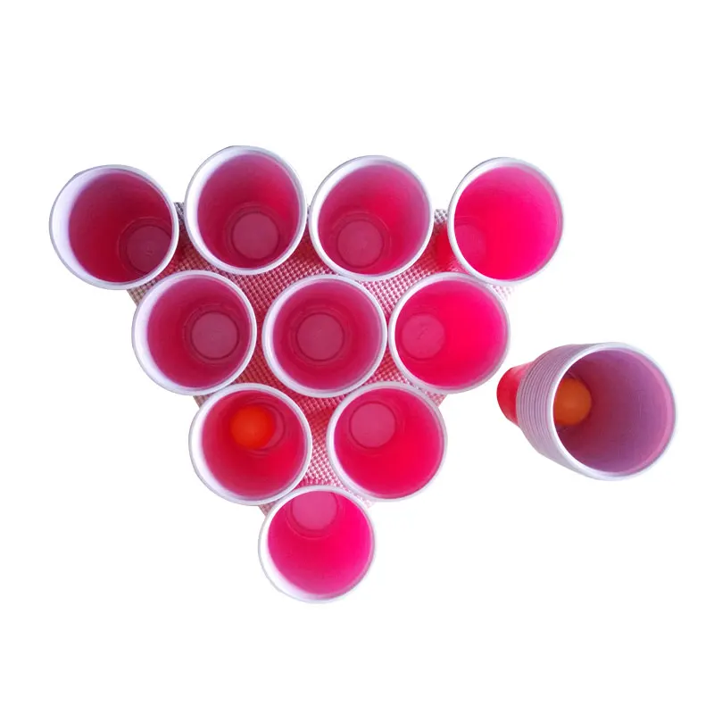 

1 Set Beer Pong Kit Party Game Drinking Toy for Nightclub Bar Happy Hour Holiday Gag Toys Novelty Gifts with 24pcs/22pcs Cups