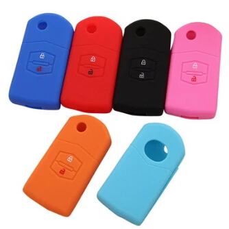 Silicone car styling key cover protector keychain Case for Mazda2 Mazda3 Mazda5 Mazda6 CX-5 CX-4 CX7 CX9 MX5 Atenza Axela | Автомобили и