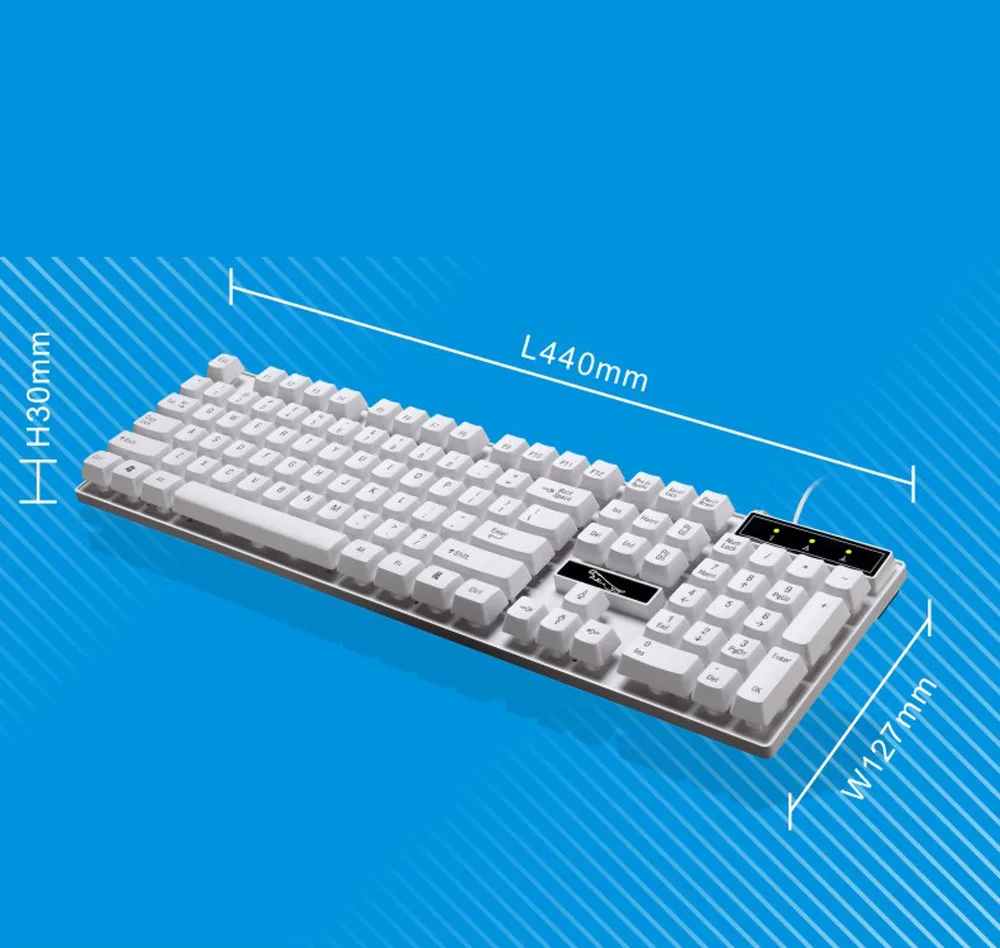 Q17 Проводная игровая клавиатура Handfeel Водонепроницаемая USB металлическая основа Механическая# T09