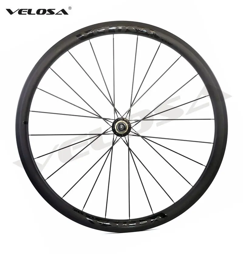 Velosa Race 30 черная серия дорожного велосипеда Углеродные колеса 700C дорожный