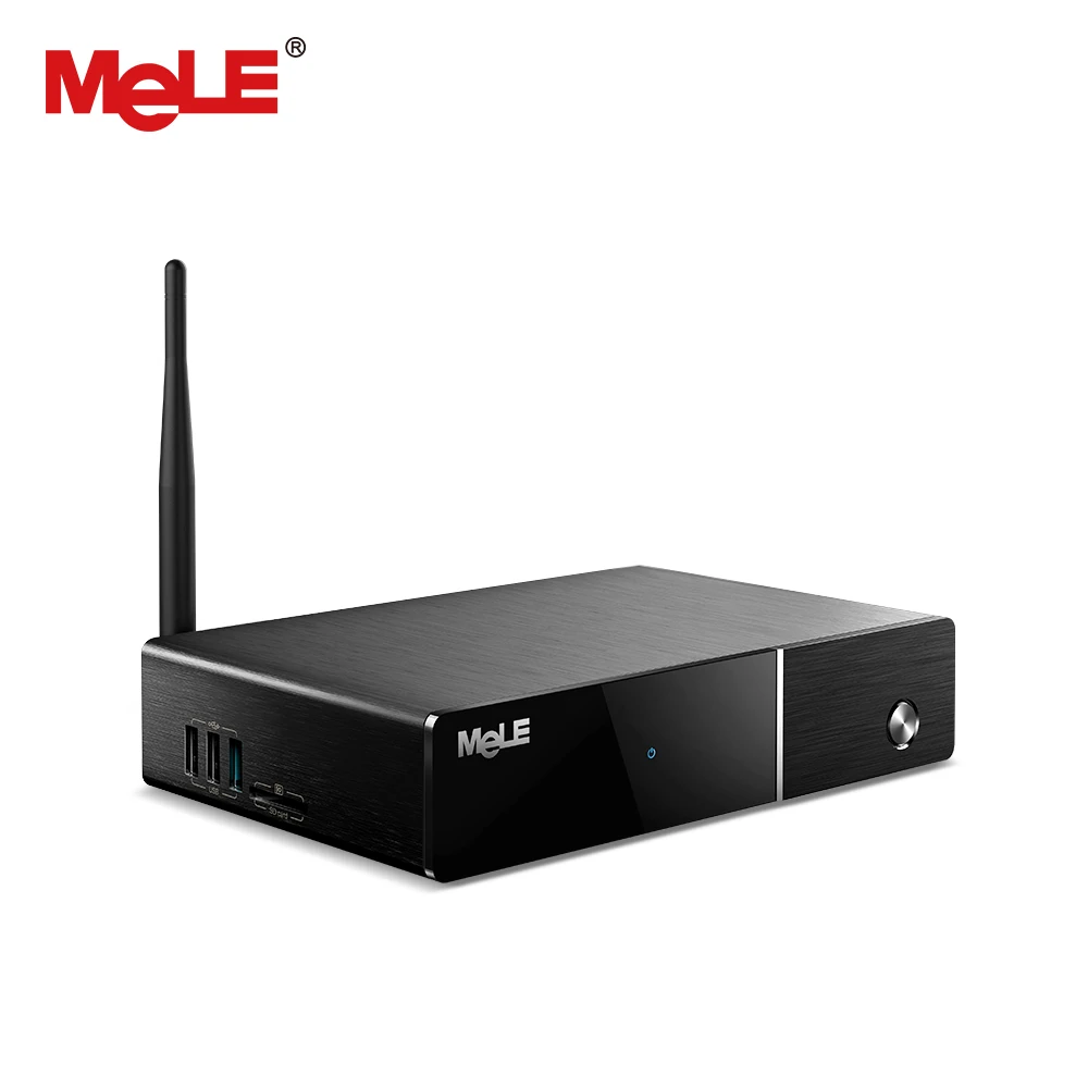 Fanless Windows 10 Mini PC MeLE PCG09 2G 32G Quad Core Intel Atom Z3735F HDD M.2 SSD HDMI VGA LAN WiFi BT Kensington Lock Slot | Компьютеры