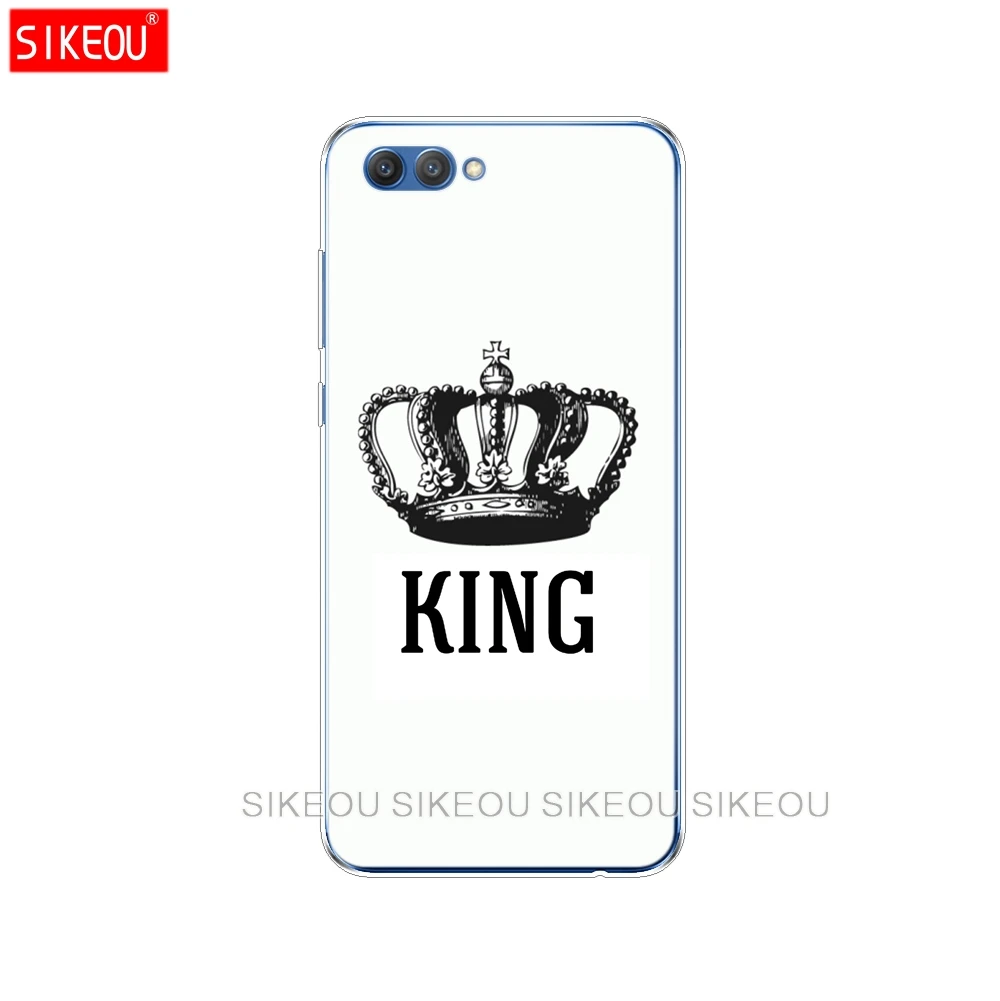 Силиконовый чехол для телефона Huawei Honor 10 V10 3c 4C 5c 5x 4A 6A 6C pro 6X 7X 6 7 8 9 LITE king queen couple |