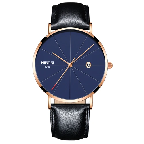 Rose Blue Black L NIBOSI часы мужские унисекс Стиль часы Для мужчин и Для женщин смотреть Luxury известный Топ Брендовое платье модные часы Кварцевые наручные часы с Миланского группа часы женские - Цвет: Rose Blue Black L