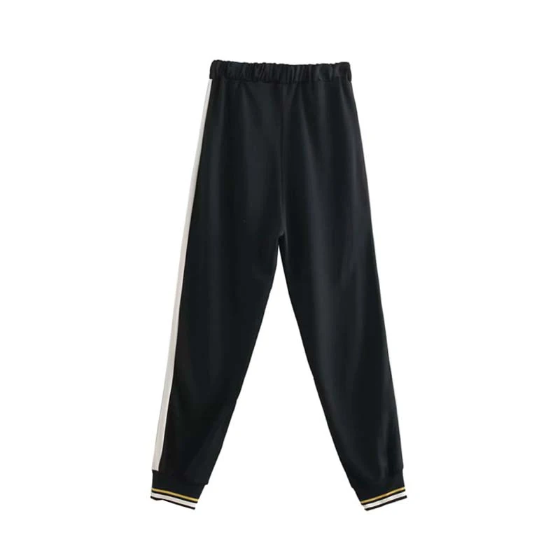 2019 женские тренировочные брюки лоскутные карманы штаны с высокой талией