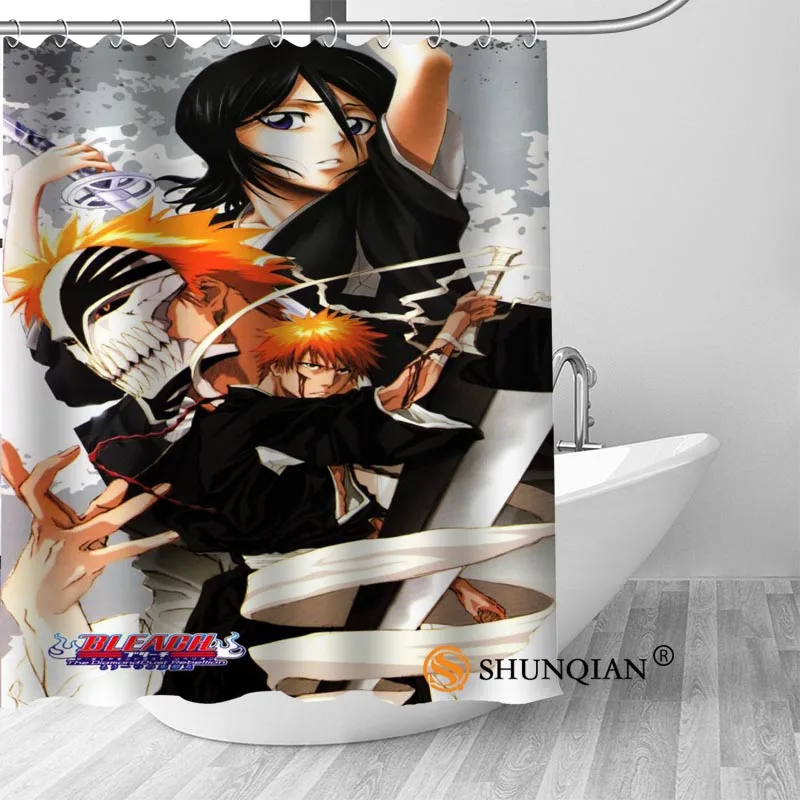 Bleach Рукия Кучики Ванна Шторы 100% полиэстер ткань Современная душевая ванная