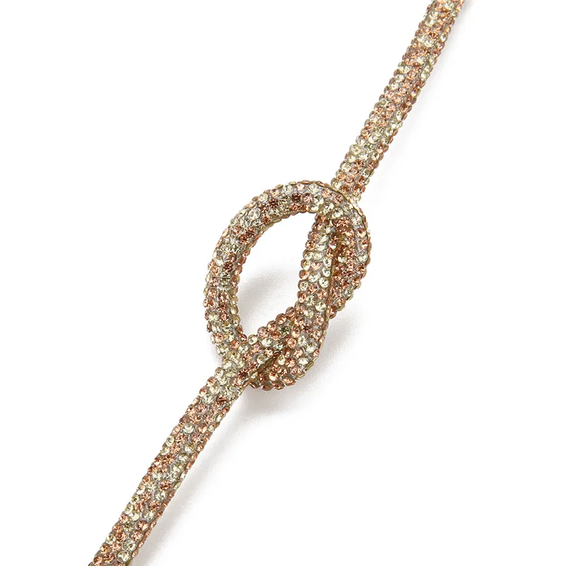 champagne colorful 40 см* 6 мм, стразы с мягкой трубкой, сделай сам, браслет, шнур, веревка, веревка для ожерелья ручной работы, модные аксессуары, вечерние ювелирные изделия - Цвет: champagne colorful