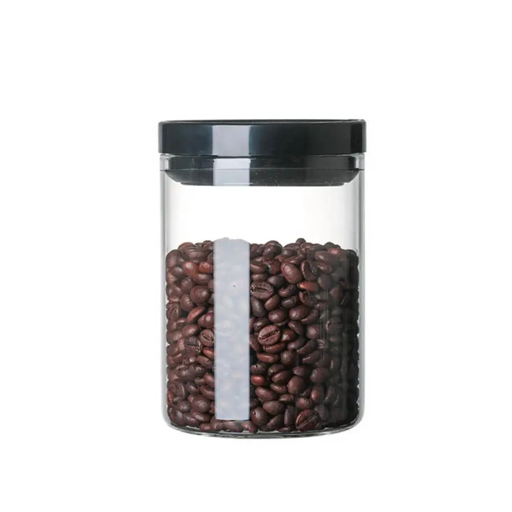 750ml 500 мл, 750 мл, 1000 мл, домашняя стеклянная коробка для хранения, герметичная крышка, контейнер для чая, еды, кухонные контейнеры, влагостойкие баночки из цельного зерна - Цвет: 750ml