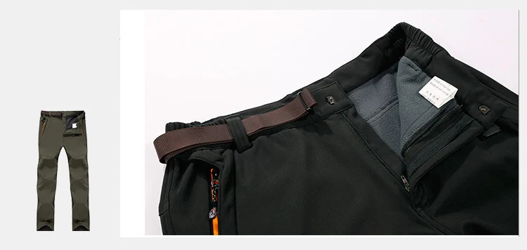 LoClimb M-7XL, мужские зимние походные брюки для кемпинга, мужские водонепроницаемые ветрозащитные флисовые брюки Софтшелл для походов, лыжных видов спорта, AM207
