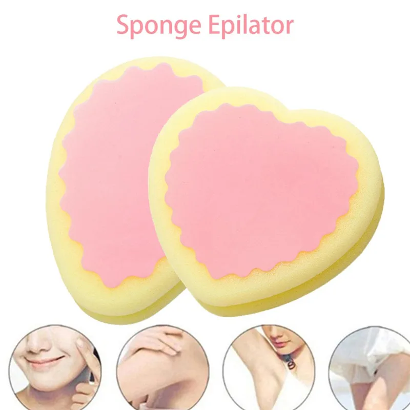 3 формы Волшебная безболезненная губка для удаления волос мягкие милые женские