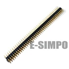 10 шт. 2,54 мм круглый штыревой разъем, отверстие женский заголовок опционально, 2*40P круглый, двухрядный, отрывный заголовок, высокое качество!