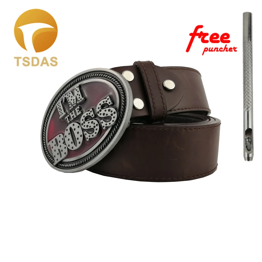  Новинка Футболка с надписью I'm на ремень босса пряжкой хит продаж мужские