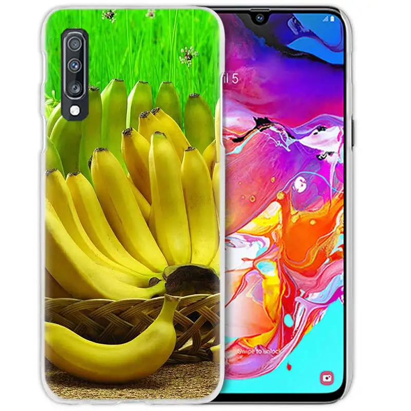 Принтом в виде бананов, авокадо чехол для samsung Galaxy A50 A70 A20e A60 A40 A30 A20 A10 A8 A6 плюс A9 A7 жесткий чехол для телефона из поликарбоната с Coque