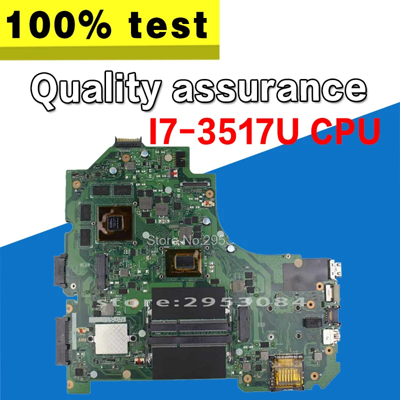 Материнская плата для For Asus S56C S56CM K56C K56CM S550C S550CM S550CB REV2.0 материнская I7-3517U процессор