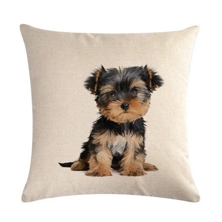 Cushion cover15 Милый собачий напечатанный Чехол для подушки лабрадор, золотистый ретривер Льняные декоративные подушки для украшения дома подушки для дивана и в автомобиль чехол - Цвет: Cushion cover15