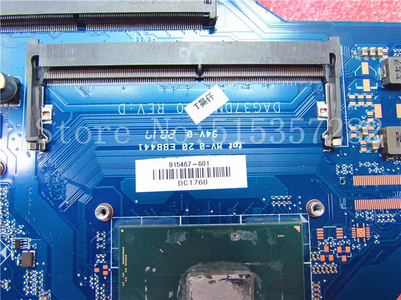 915467-601 DAG37DMBAD0 G37D для hp PAVILION 17-AB 17-W серия материнская плата с 1050 4 Гб i7-7700HQ