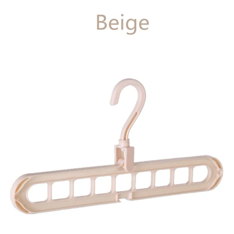 YJ1-Beige Волшебная многопортовая поддержка круг вешалка для одежды сушилка для одежды Многофункциональный пластиковый шарф вешалки для одежды Вешалки Для Хранения Вешалки - Цвет: YJ1-Beige