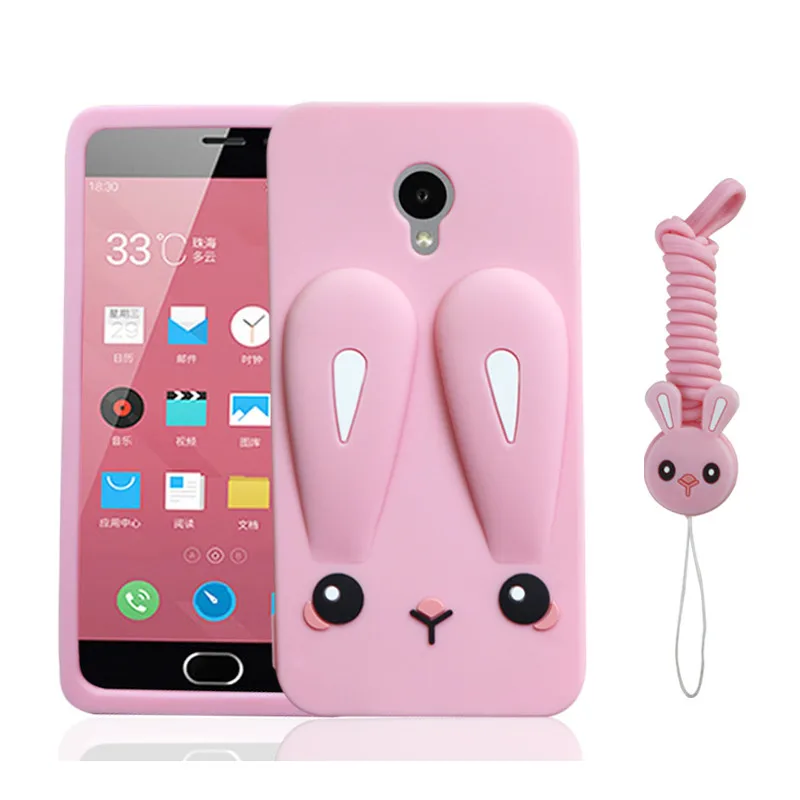 Модный мультяшный противоударный чехол для Meizu M6 M5 M5C M5S M3S Mini M3 Note с заячьими