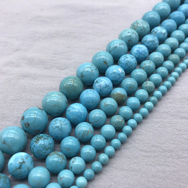 Новые Натуральные ярко синие бриллиантовые круглые бусины 15 дюймов нитка 4 6 8 10 12