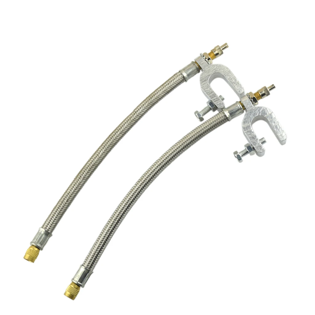 

2pcs 304 Stainless Steel 9.8''/250mm Tyre Tire Valve Stem Extension Adaptors for Trucks RVs Motorhomes